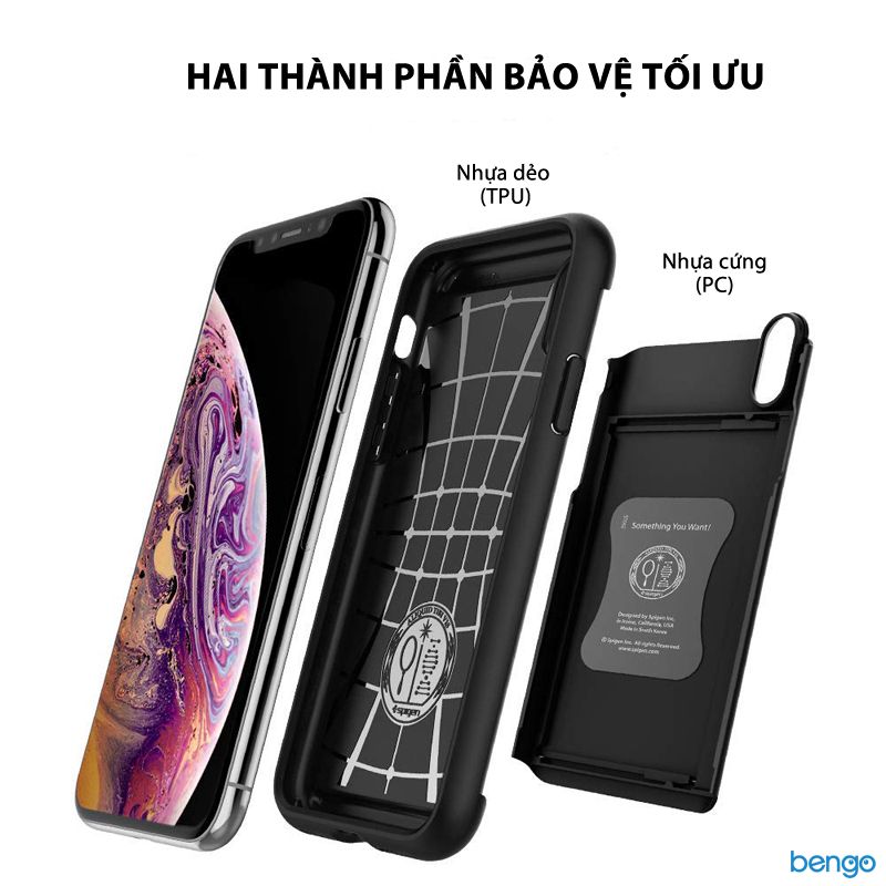 Ốp lưng iPhone Xs Max SPIGEN Slim Armor CS