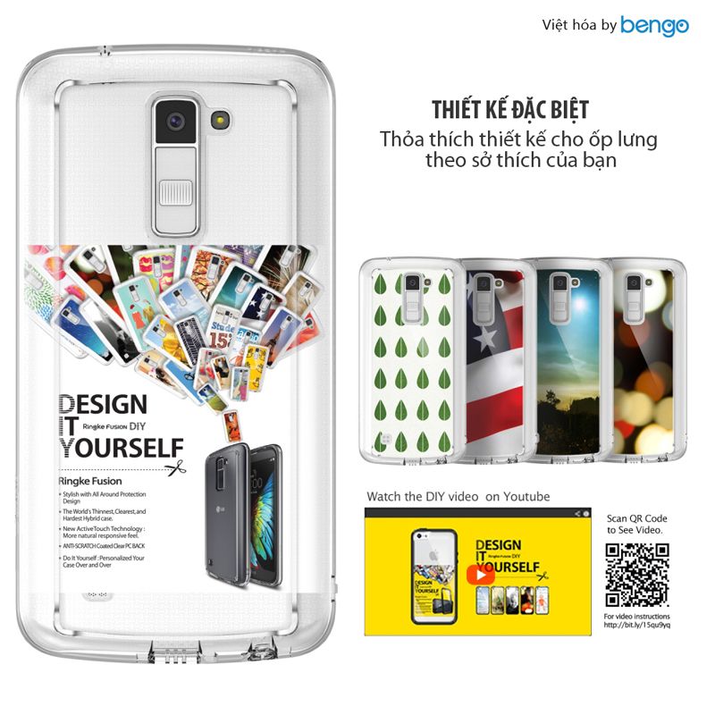 Ốp lưng LG K10 Ringke Fusion