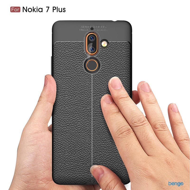 Ốp lưng Nokia 7 Plus họa tiết giả da siêu bền