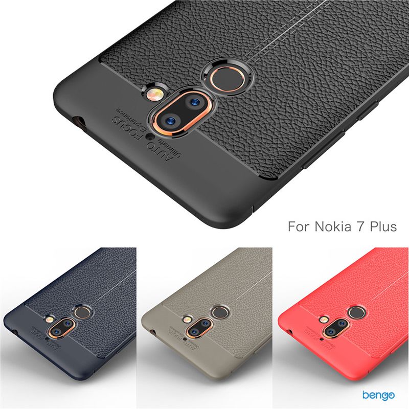 Ốp lưng Nokia 7 Plus họa tiết giả da siêu bền