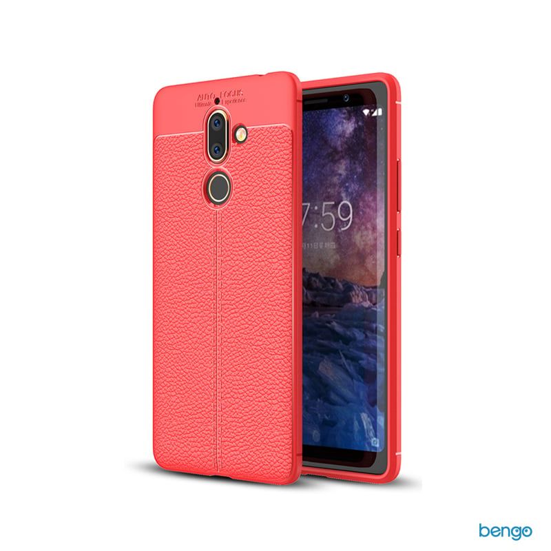 Ốp lưng Nokia 7 Plus họa tiết giả da siêu bền