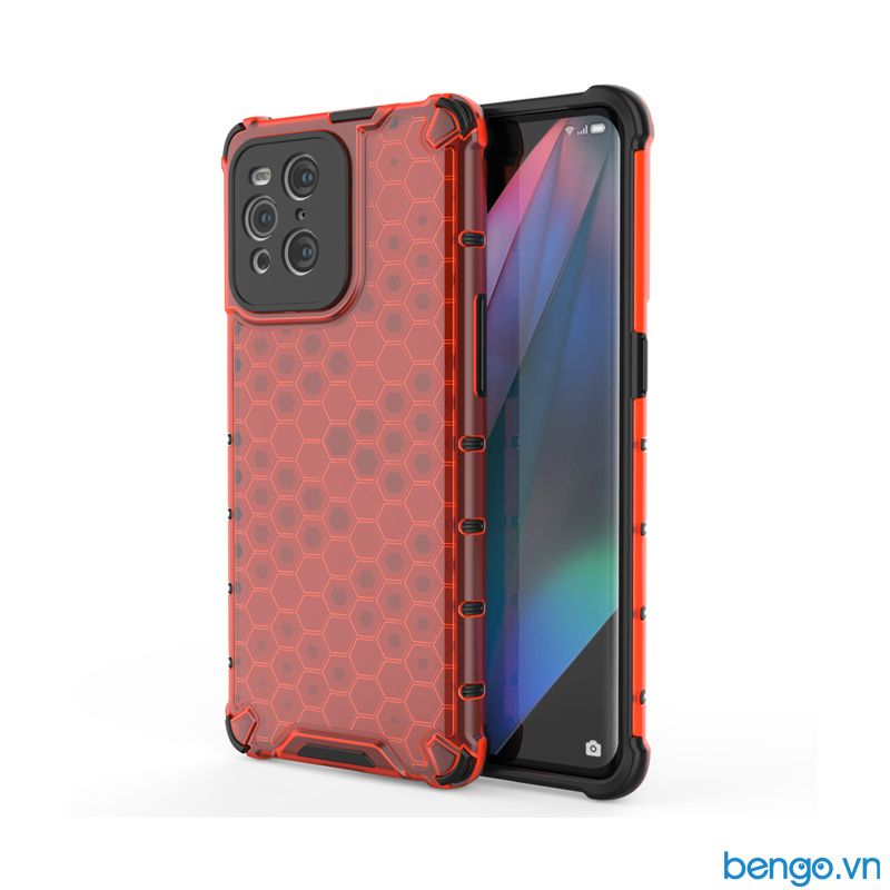 Ốp Lưng Chống Sốc OPPO Find X3/Find X3 Pro Họa Tiết Tổ Ong