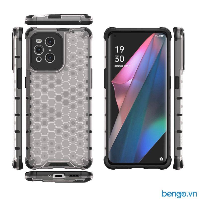 Ốp Lưng Chống Sốc OPPO Find X3/Find X3 Pro Họa Tiết Tổ Ong