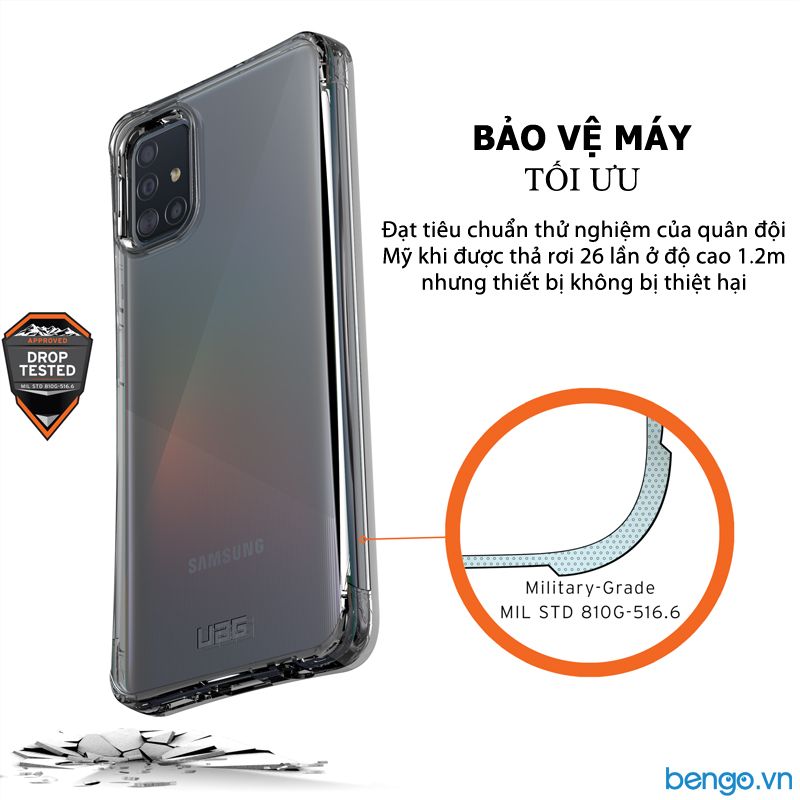 Ốp Lưng Samsung Galaxy A51 2019 UAG Plyo - Ice
