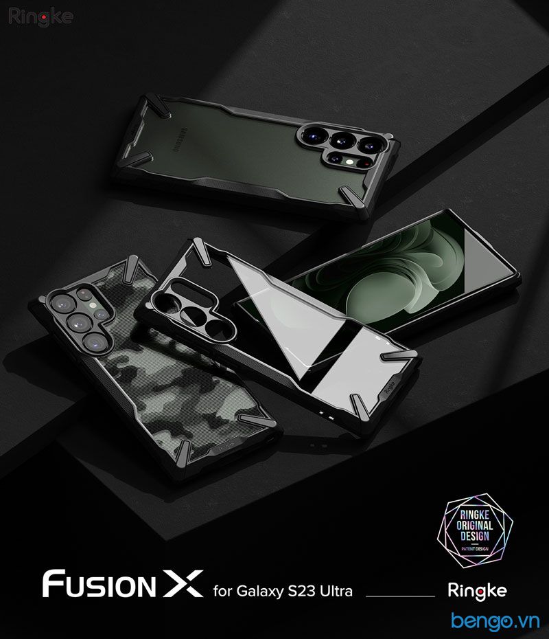 Ốp lưng Samsung Galaxy S23/S23 Plus/S23 Ultra RINGKE Fusion X