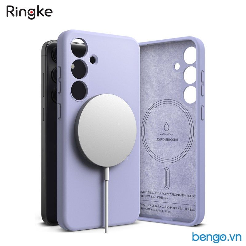 Ốp lưng Samsung Galaxy S24 Ultra/S24 RINGKE Silicone Magnetic