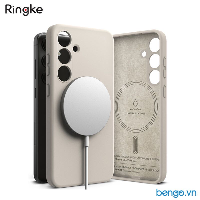 Ốp lưng Samsung Galaxy S24 Ultra/S24 RINGKE Silicone Magnetic