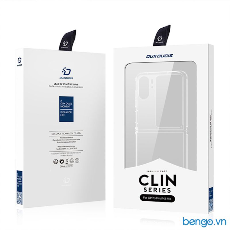 Ốp lưng trong OPPO Find N2 Flip DUX DUCIS Clin Series Clear