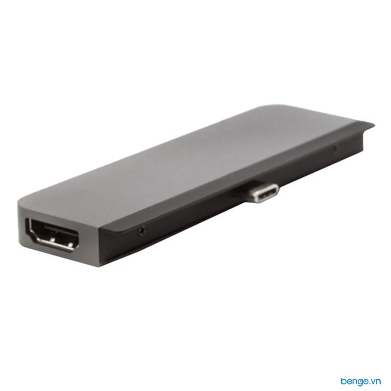 Hub 6 in 1 Hyperdrive USB-C cho iPad Pro 2018/2020 và thiết bị dùng cổng USB-C (HDMI 4K/60Hz) - HD319B