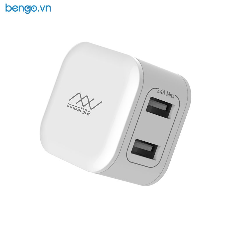 Sạc INNOSTYLE Minigo 2 USB A 12W Smart Charging AI - IC12SAWHI