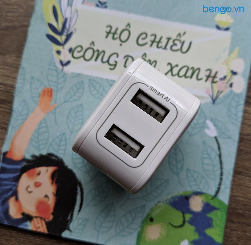 Sạc INNOSTYLE Minigo 2 USB A 12W Smart Charging AI - IC12SAWHI