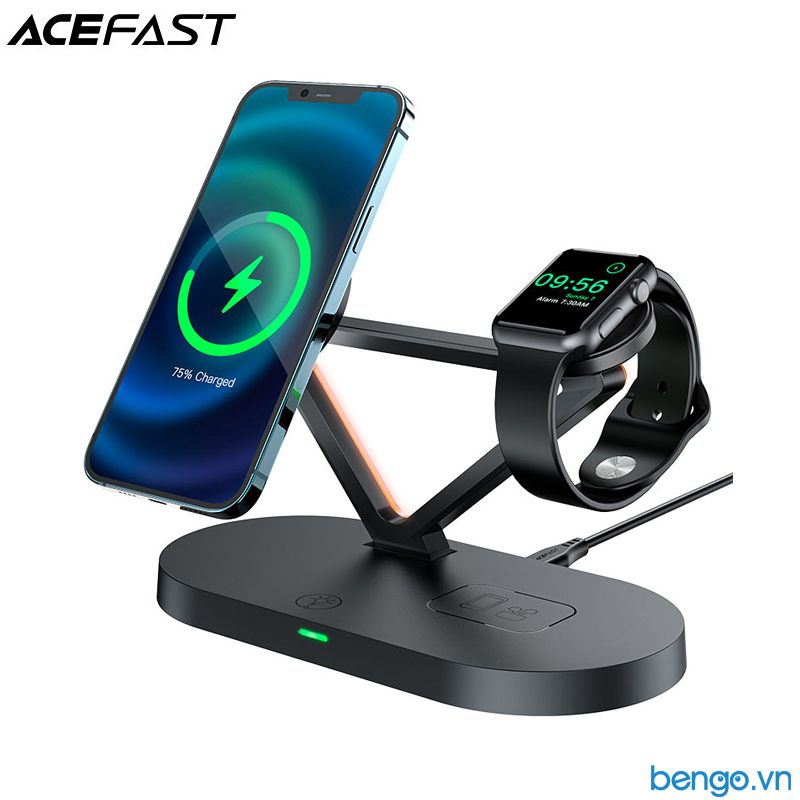 Sạc không dây kiêm Giá đỡ 3 in 1 45W ACEFAST - E9