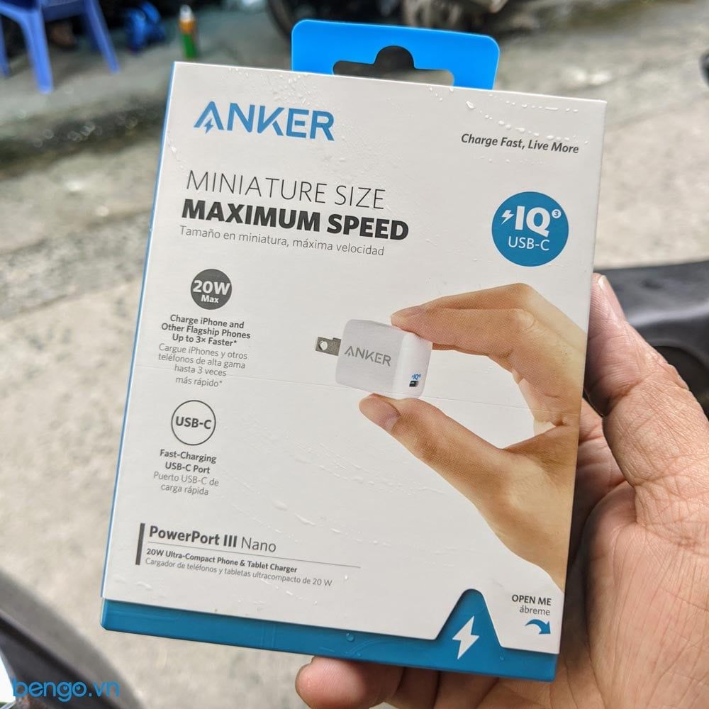 Sạc nhanh Anker Powerport III Nano 20W PD - A2633