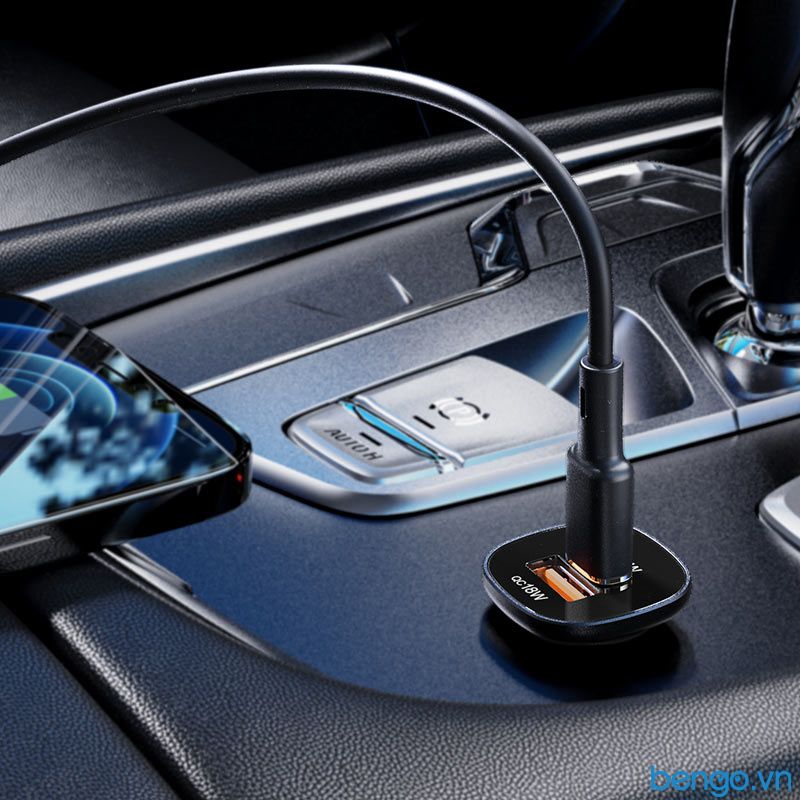 Sạc Xe Hơi ACEFAST 38W 2 Cổng USB-C + USB-A - B1