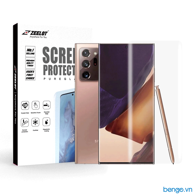Dán cường lực Samsung Galaxy Note 20 Ultra Loca UV Zeelot PureGlass 3D Clear