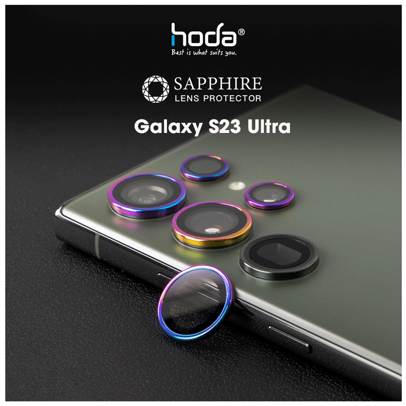 Lens HODA Sapphire bảo vệ camera cho Samsung S23 Ultra (5 vòng)