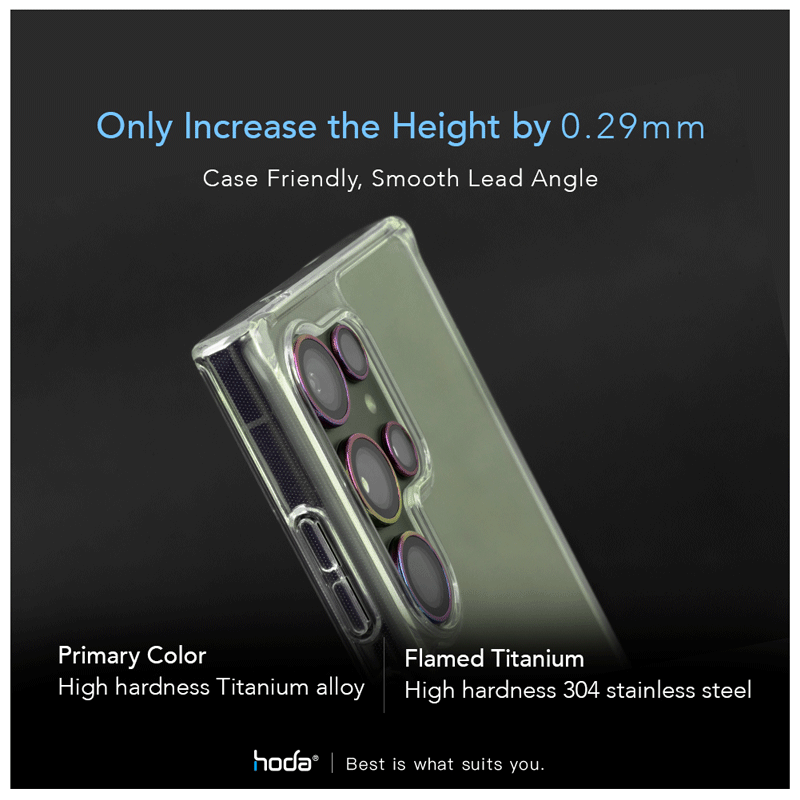 Lens HODA Sapphire bảo vệ camera cho Samsung S23 Ultra (5 vòng)