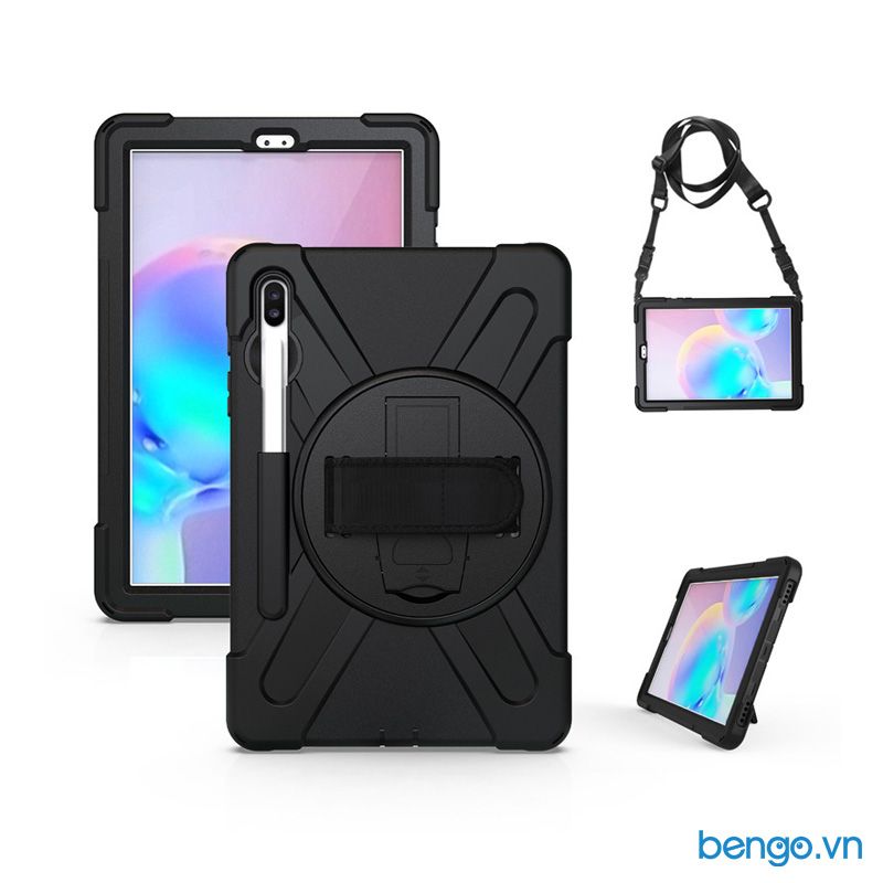 Ốp Lưng Samsung Galaxy Tab S7 Chống Sốc Dựng Máy Có Dây Đeo Vai Và Tay