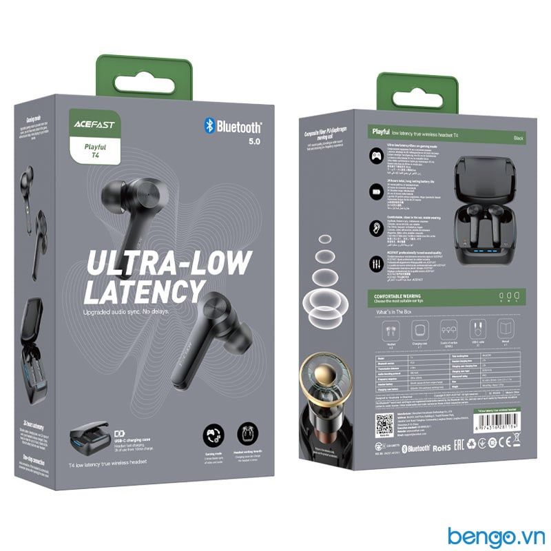 Tai Nghe True Wireless Low Latency ACEFAST - T4