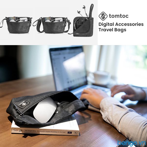 Túi Bao Tử TOMTOC Basic Accessory Unisex Black - A01-006D