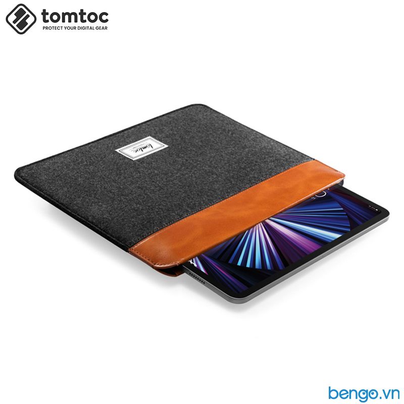 Túi Chống Sốc TOMTOC (USA) Felt Và PU Leather Cho iPad 9.7