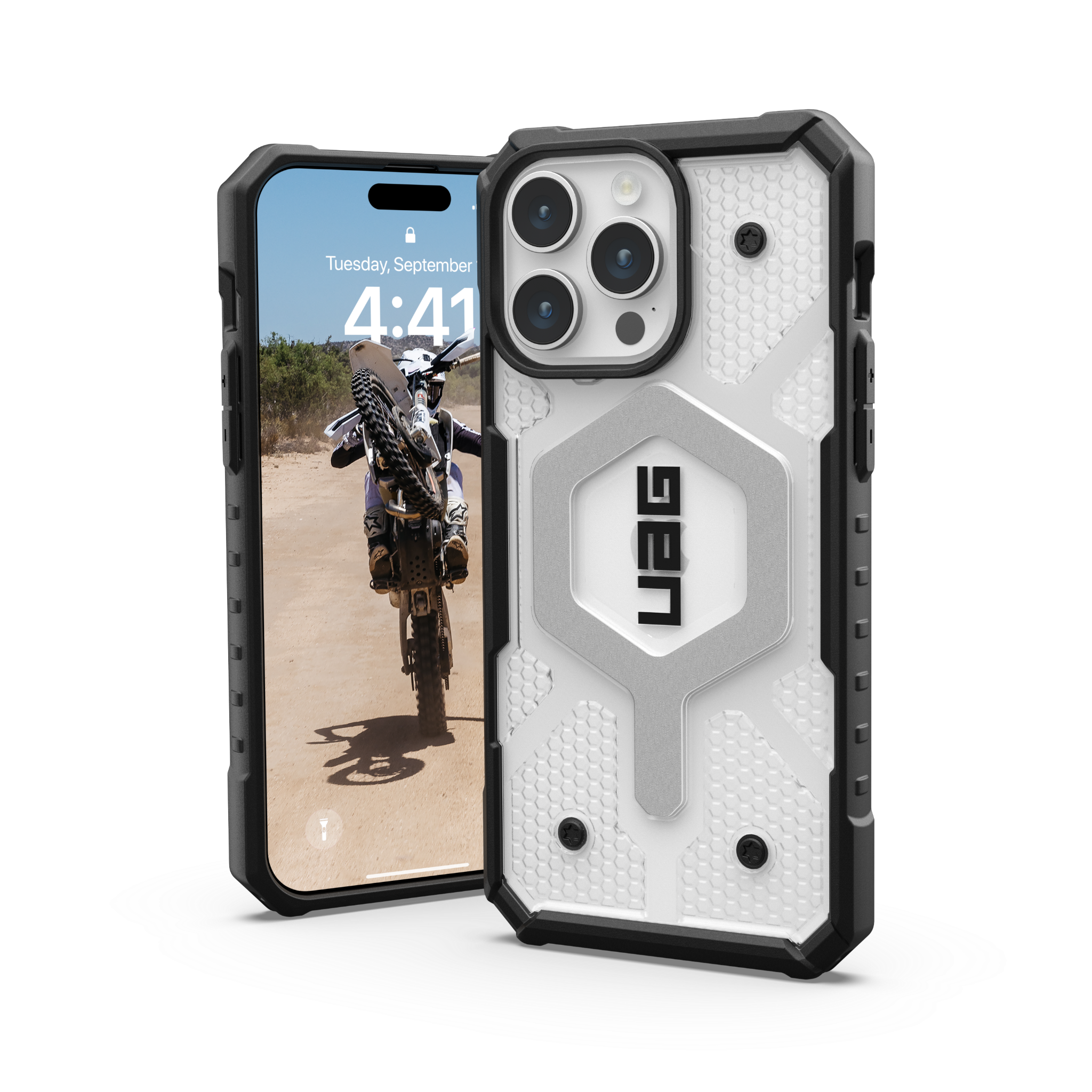 ỐP LƯNG UAG PATHFINDER MAGSAFE CLEAR IPHONE 15 PRO MAX/15 Pro/15 Plus/15