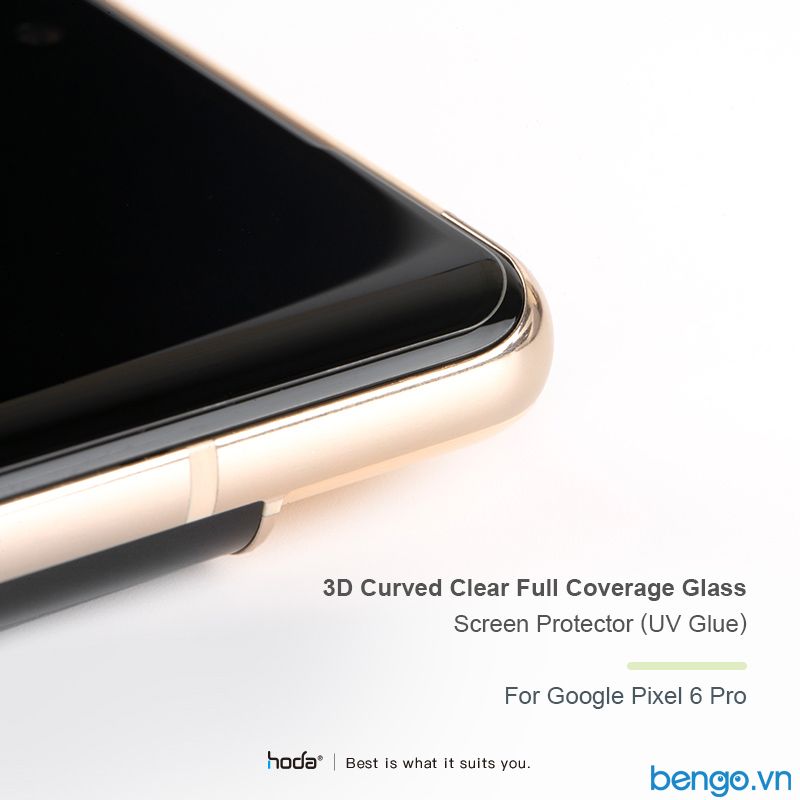 Dán Cường Lực Google Pixel 6 Pro HODA 3D UV Full Glue Chống Phản Chiếu