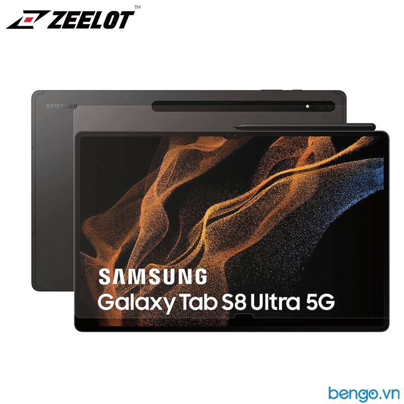 Dán Cường Lực Samsung Galaxy Tab S8 Ultra Zeelot PureShield 2.5D Clear
