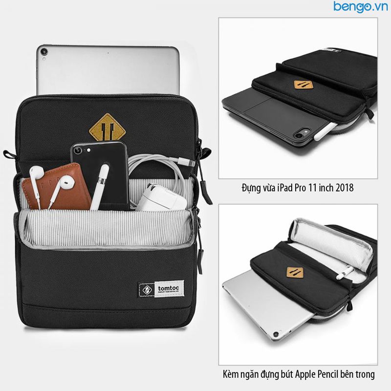 Túi Đeo Chéo Chống Sốc IPad 10.5 - 11inch TOMTOC (USA) Multi Function Shoulder Bags - A20-A01