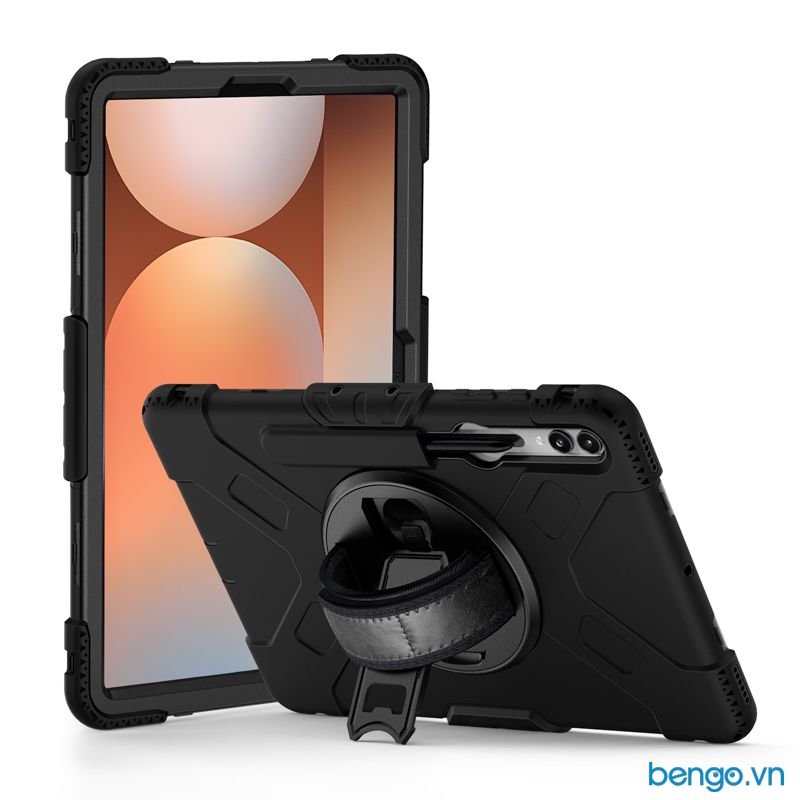 Ốp Lưng Chống Sốc Samsung Galaxy Tab S10 Plus / Tab S10 Ultra 2 lớp siêu bền có dây đeo