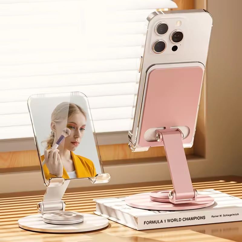 Giá đỡ điện thoại xoay 360 độ có gương soi - Zaki L73