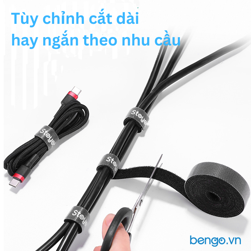 Dây dính Velcro 3M Stoyobe quấn gọn dây điện, dây cáp trong nhà, văn phòng