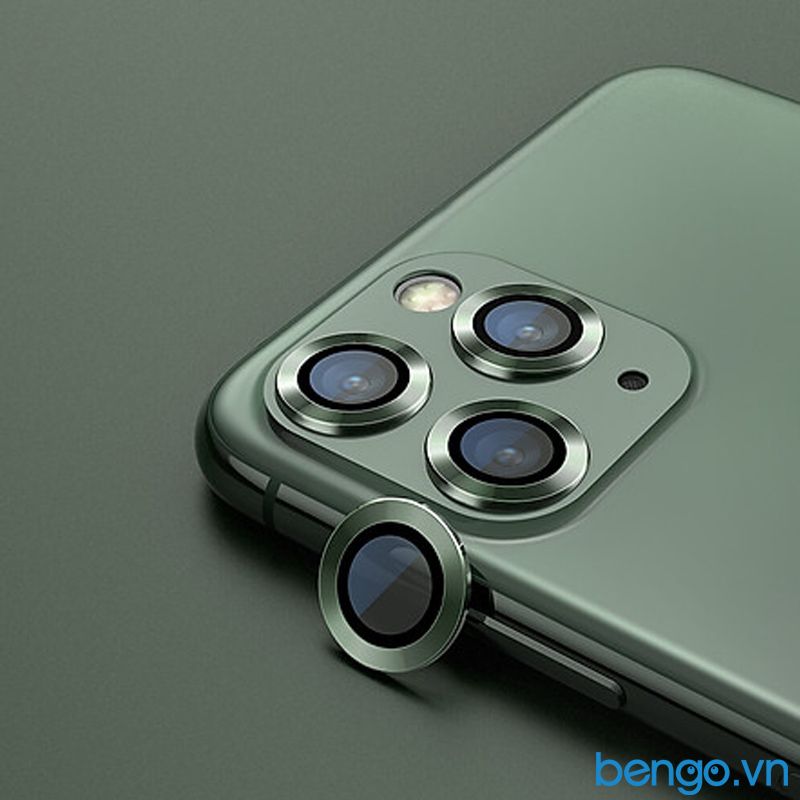 Dán Cường Lực Bảo Vệ Camera iPhone 11 Pro Max MIPOW Alumium Viền Màu