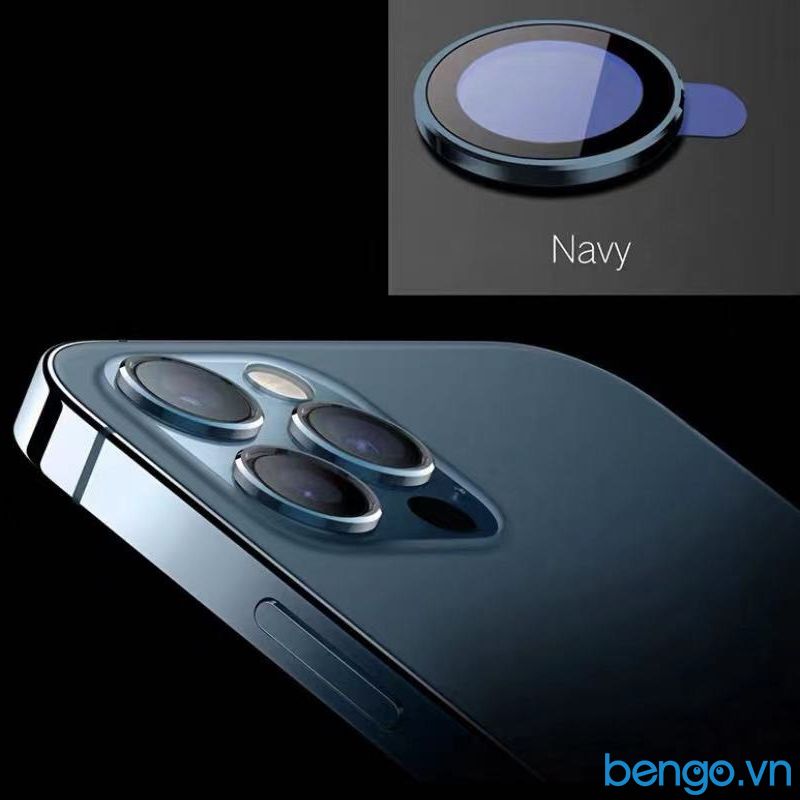 Dán Cường Lực Bảo Vệ Camera iPhone 12 Pro/12 Pro Max MIPOW Alumium Viền Màu