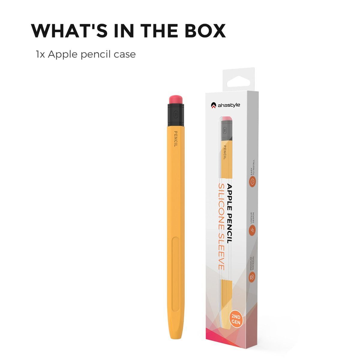 Vỏ bảo vệ Apple Pencil Pro/Pencil Gen 2 Ahastyle chống trượt