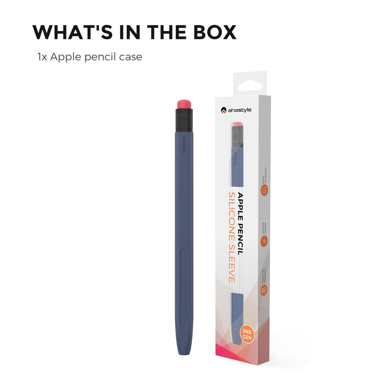 Vỏ bảo vệ Apple Pencil Pro/Pencil Gen 2 Ahastyle chống trượt