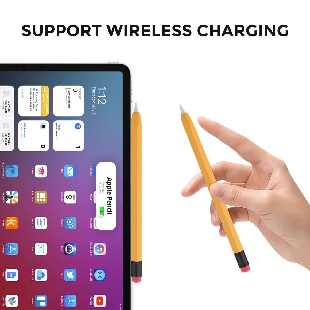 Vỏ bảo vệ Apple Pencil Pro/Pencil Gen 2 Ahastyle chống trượt