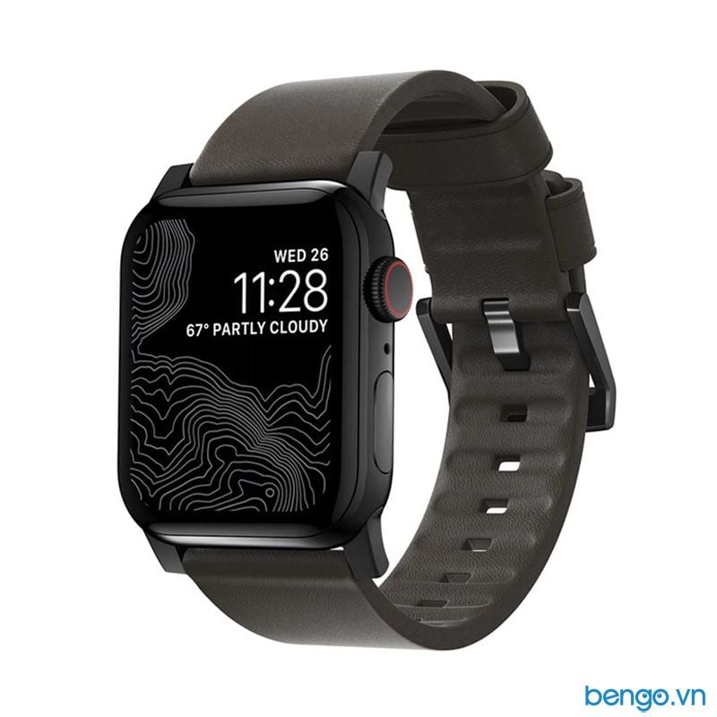 Dây Apple Watch NOMAD Modern Strap Active Leather 44mm/42mm chống nước