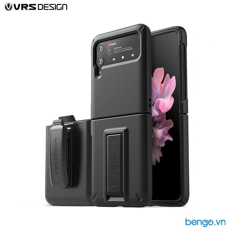 Ốp lưng Samsung Galaxy Z Flip 3 5G VRS Design QuickStand Modern with Multi Clip
