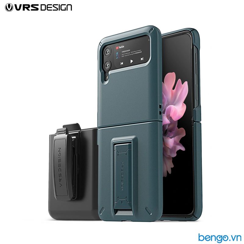 Ốp lưng Samsung Galaxy Z Flip 3 5G VRS Design QuickStand Modern with Multi Clip