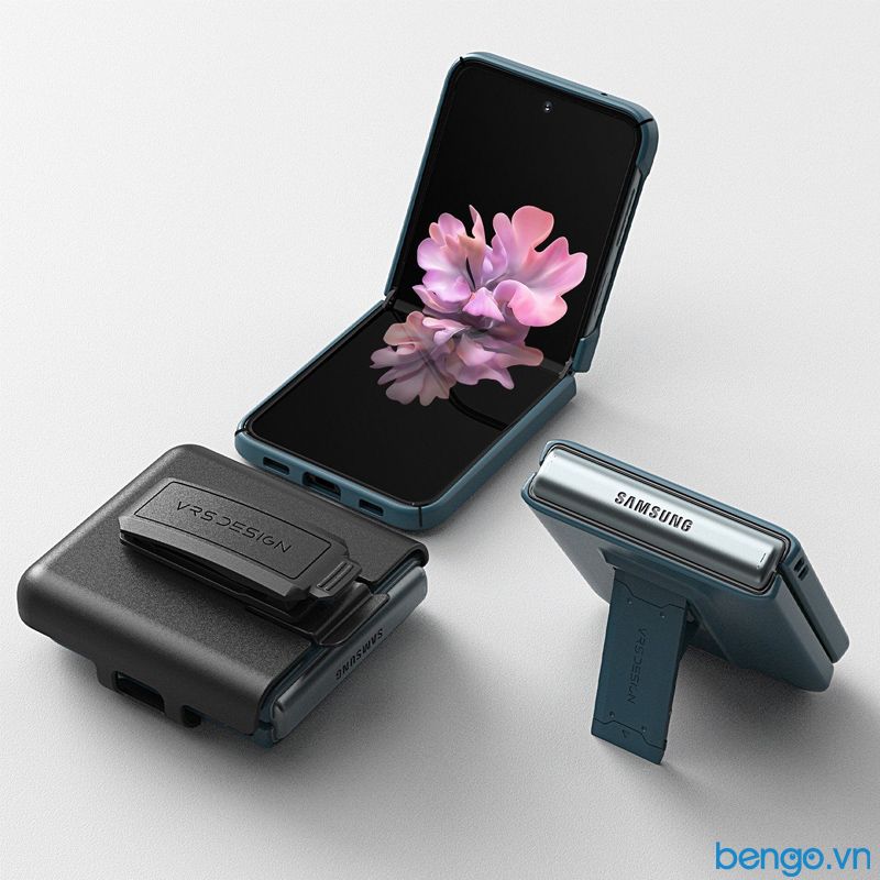Ốp lưng Samsung Galaxy Z Flip 3 5G VRS Design QuickStand Modern with Multi Clip