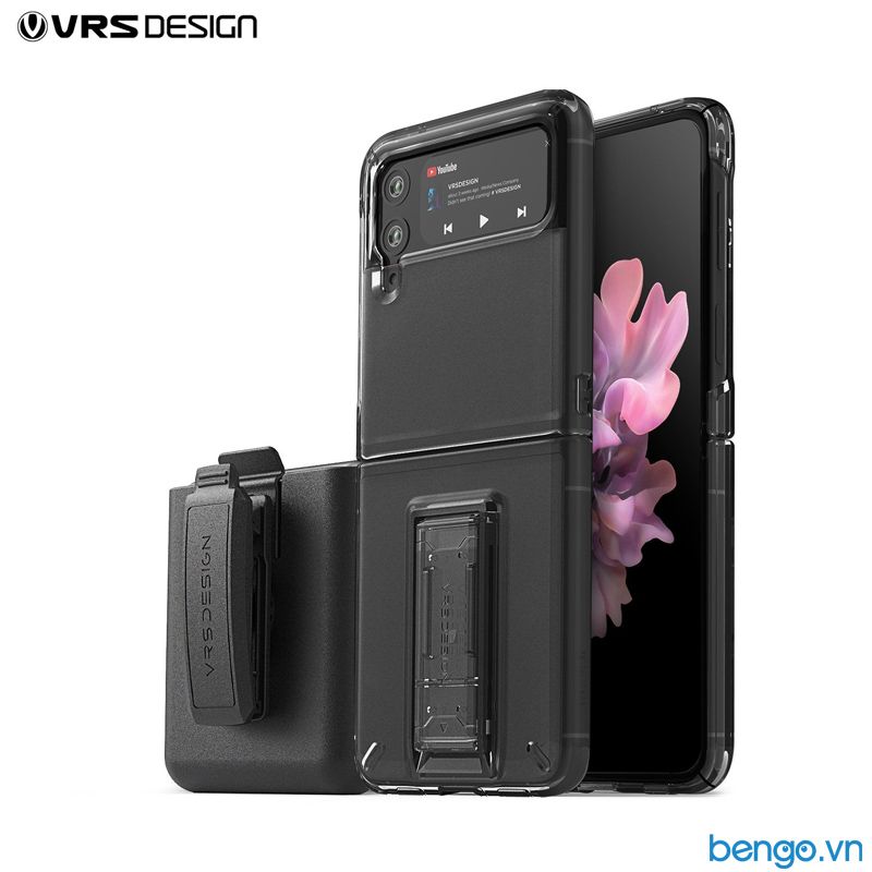 Ốp lưng Samsung Galaxy Z Flip 3 5G VRS Design QuickStand Modern with Multi Clip