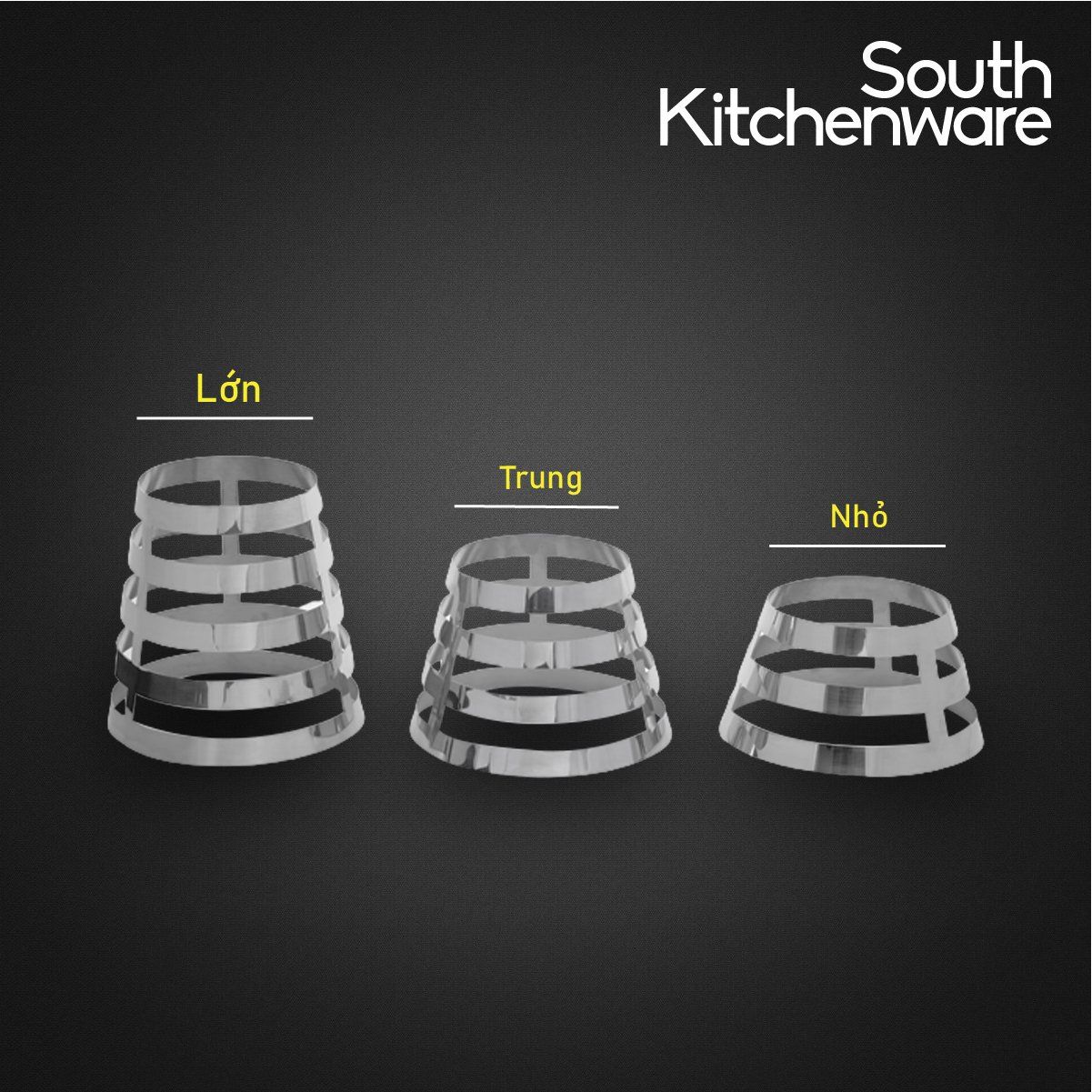 Kệ Inox trưng bày buffet _ tròn trung