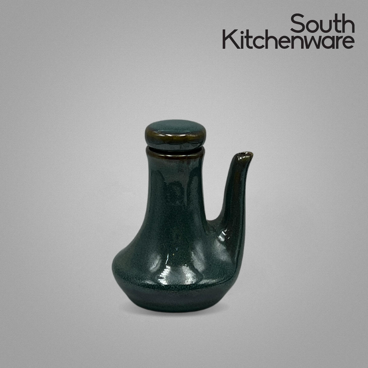 CP XR_KF435PL Bình tương sứ tráng men cao cấp Cường Phát lọ đựng tương, đựng gia vị 8*10 cm