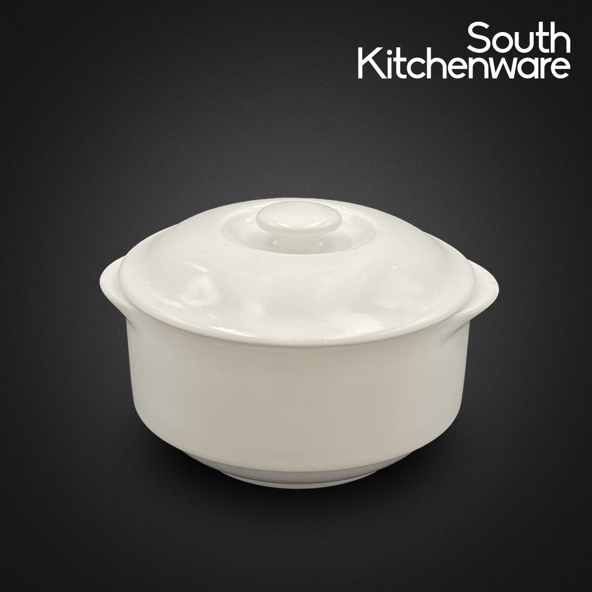 Thố 15cm, 18cm, 22cm kèm nắp Jasmine Lys Trắng Ngà sứ tráng men cao cấp Minh Long