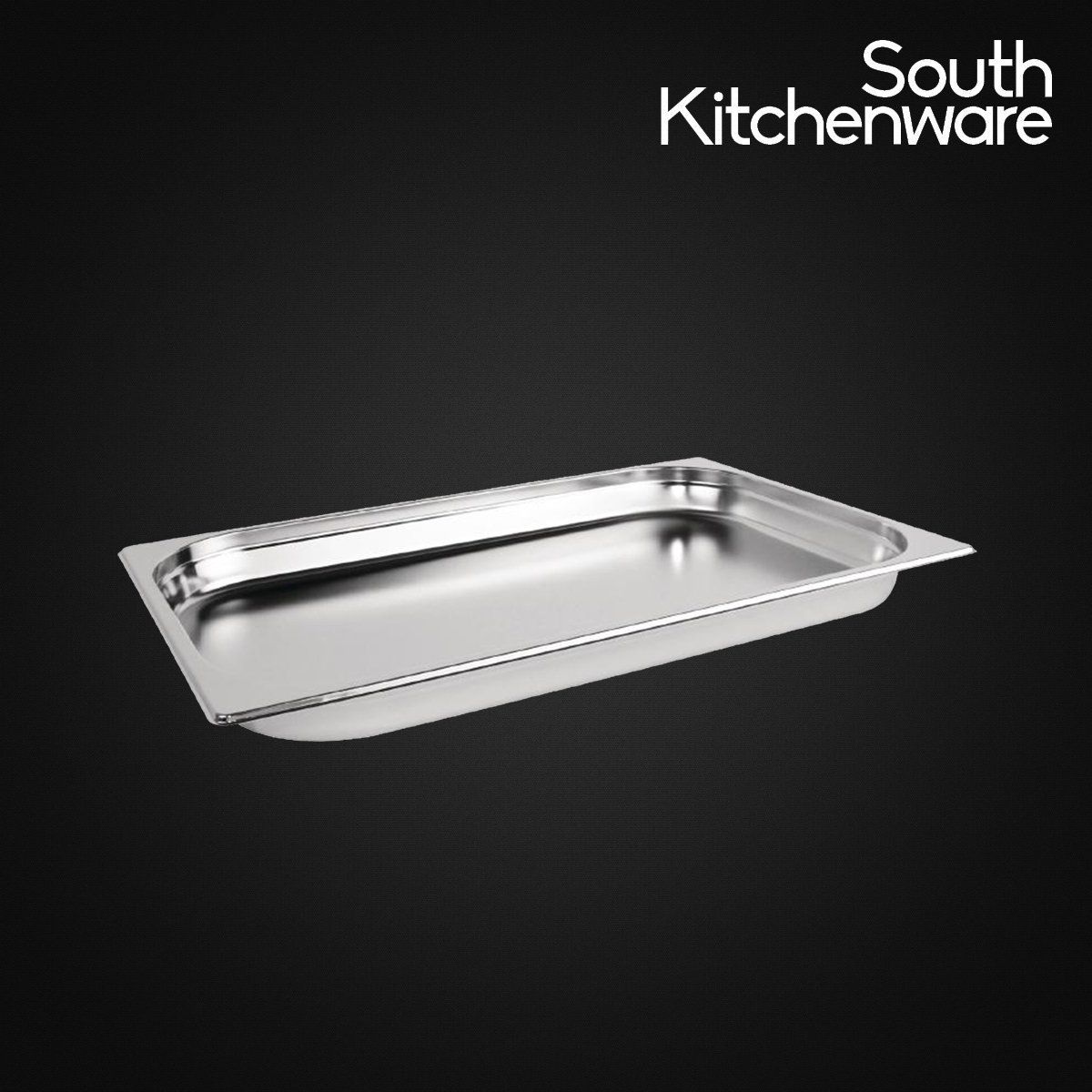 Khay INOX GN 1/1 đựng thực phẩm, topping, cơm 530x327 cao 40mm