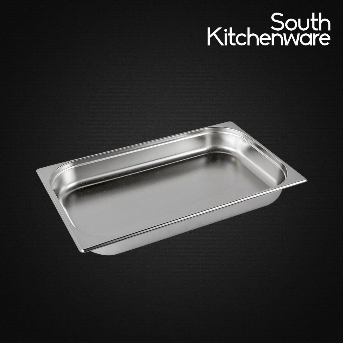 Khay INOX GN 1/1 đựng thực phẩm, topping, cơm 530x327 cao 65mm