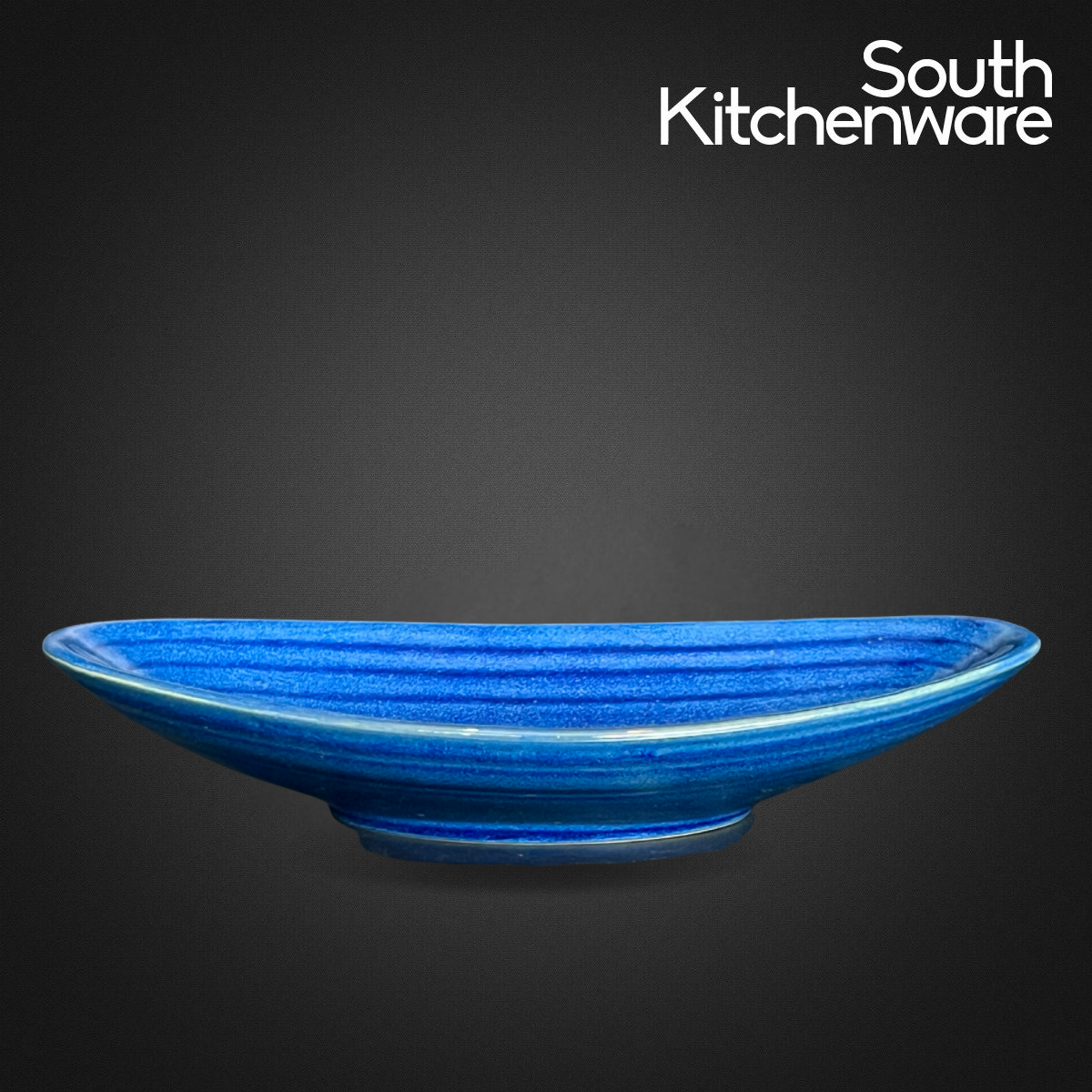 HN_KK BB_HF45 Dĩa sứ dáng con thuyền dĩa trang trí thức ăn Cường Phát 26.5x14.5 cm