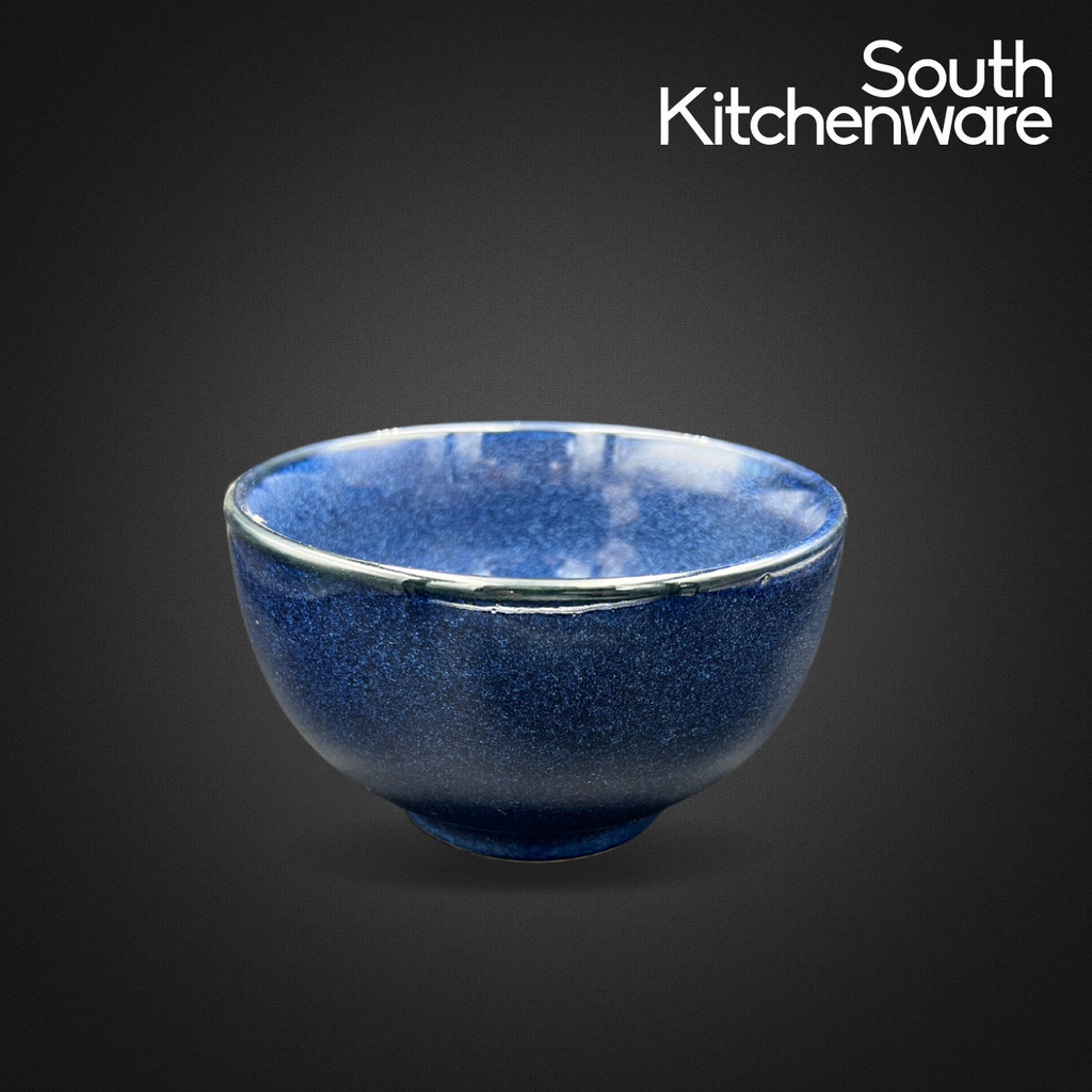 HN_KK BB_HF58 Tô sứ tròn tráng men cao cấp , tô ăn phở/mì màu xanh 13.8x8 cm