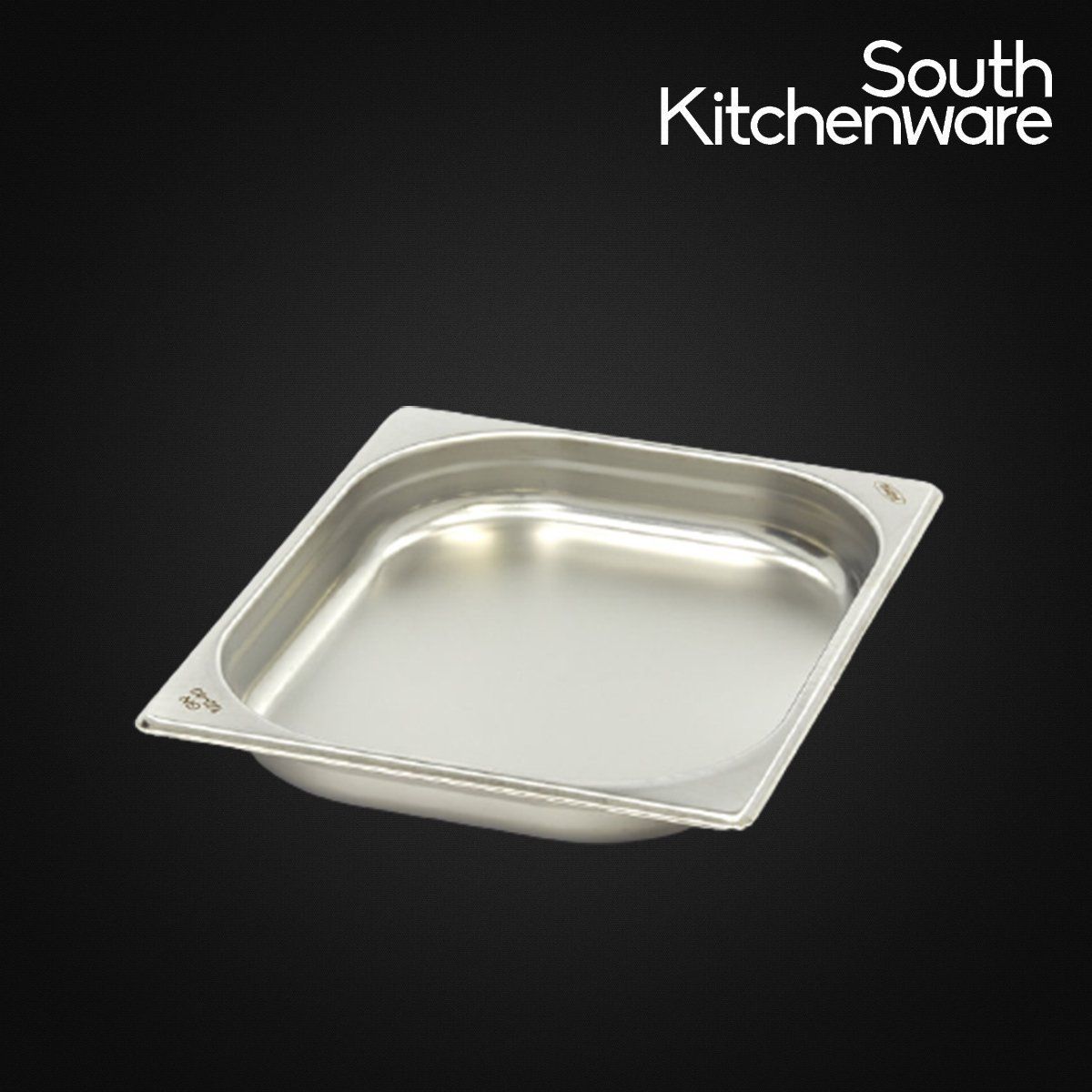 Khay INOX GN 1/2 đựng thực phẩm, topping, cơm 327x265 cao 40mm